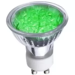 image of Deltech 1.2W LED GU10 PAR16 Green - DL-9021G