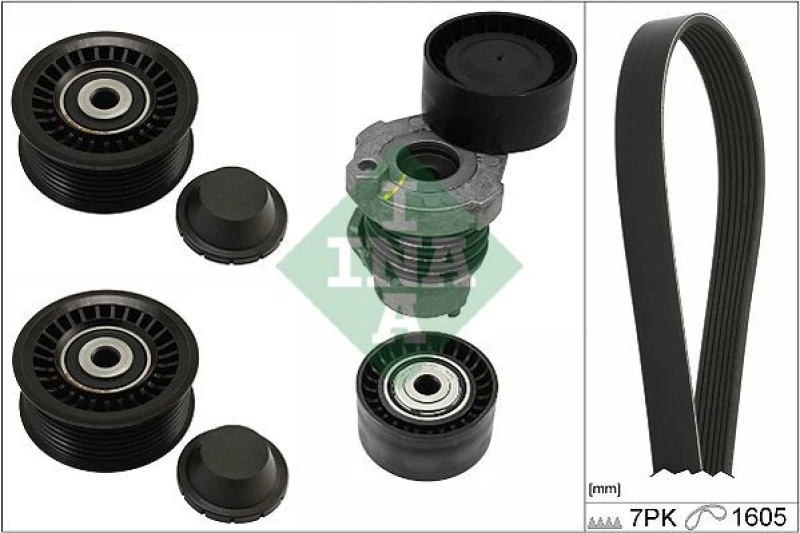 Image of V-Ribbed Belt Set INA 529 0316 10