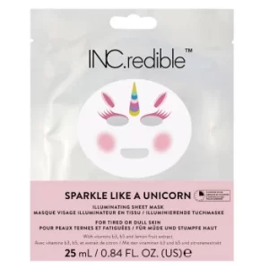 image of INC.redible Sparkle Like A Unicorn Illuminating Sheet Mask