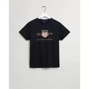 Image of Gant Archive T Shirt - Black
