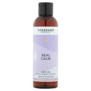 image of Tisserand Aromatherapy Real Calm Bath Oil 200ml