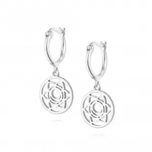 image of Sacral Chakra Drop Silver Earrings ECHK1002