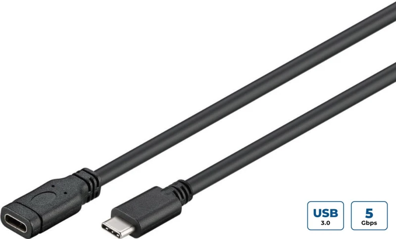 Image of Microconnect USB3.1CC1EX USB cable USB 3.2 Gen 1 (3.1 Gen 1) 1m USB C