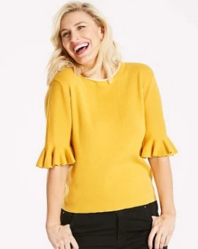 image of Oasis Curve Flare Cuff Jumper