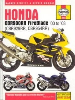 Image of Honda Cbr900rr Fireblade cbr929rr Cbr954rr Service and Repair Manual by Matthew Coombs Hardback