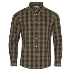 Image of Barbour Mens Tartan Moray Tailored Shirt Classic Tartan Large