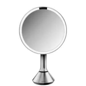 Image of simplehuman Sensor Mirror 8" With Touch-Control Brightness - Brushed Stainless Steel