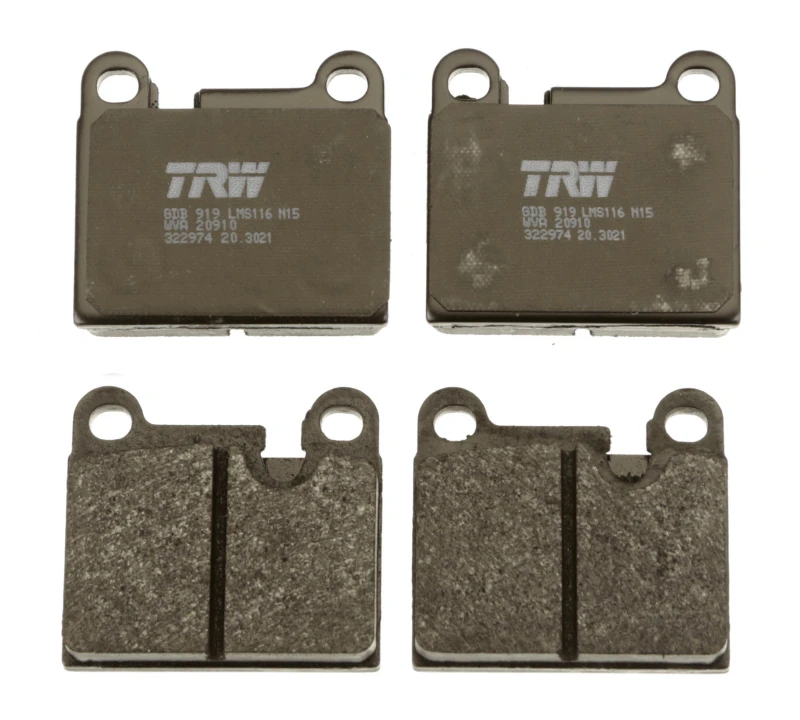 Image of TRW GDB919 Brake pad set prepared for wear warning indicator Brake Pad Set,disc brake (402)