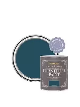 Image of Rust-Oleum Satin Finish Washable Furniture Paint In Commodore Blue - 750 Ml Tin