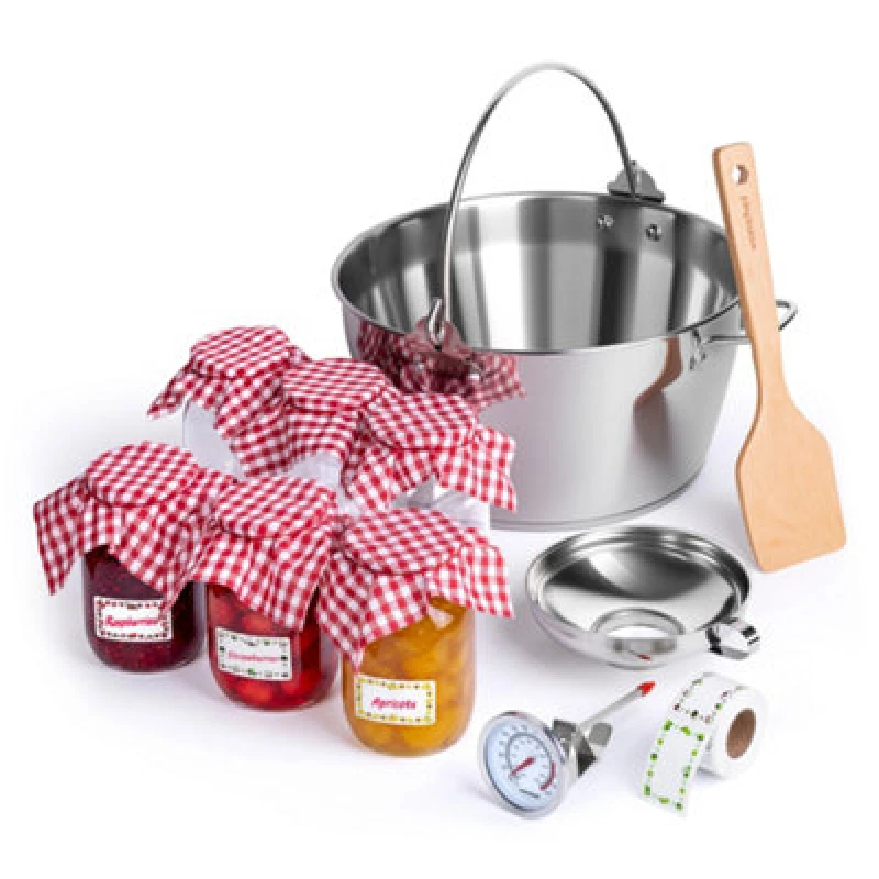Image of VonShef Jam Making Kit Starter Set Bundle Silver