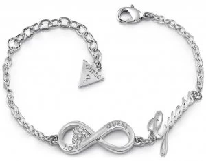 Guess Ladies Silver Plated Endless Love Infinity Heart Jewellery