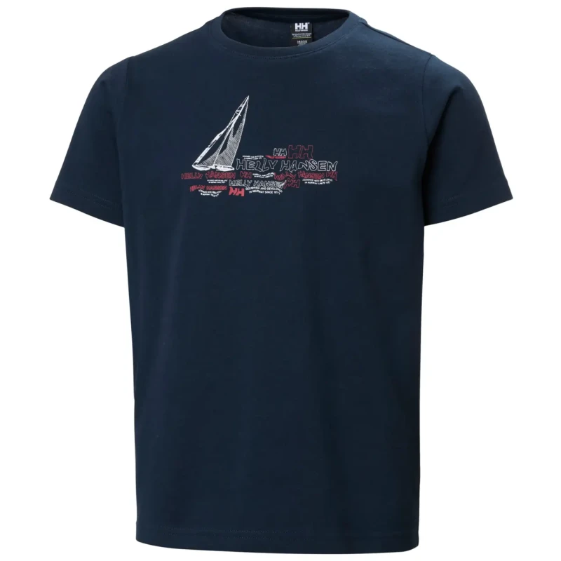 Image of Helly Hansen Kid's T-Shirt Helly Hansen Graphic Bleu Unisex 10 ans