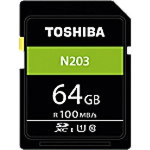 image of Toshiba SDXC Flash Memory Card N203 64GB