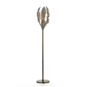 Image of Felce Feather Floor Lamp, Bronze