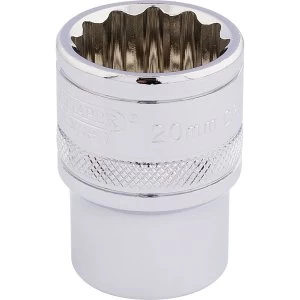 Image of Draper 1/2" Drive Hi Torq Bi Hexagon Socket Metric 1/2" 20mm