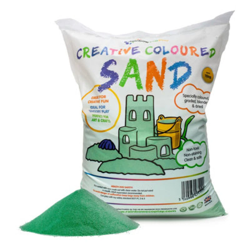 Image of Coloured Sand (green) - 15kg Bag