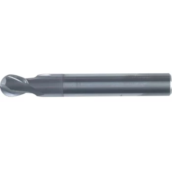 Image of 8.00MM Carbide 2 Flute Plain Shank Ball Nosed Short Series Slot Drills - Swisstech