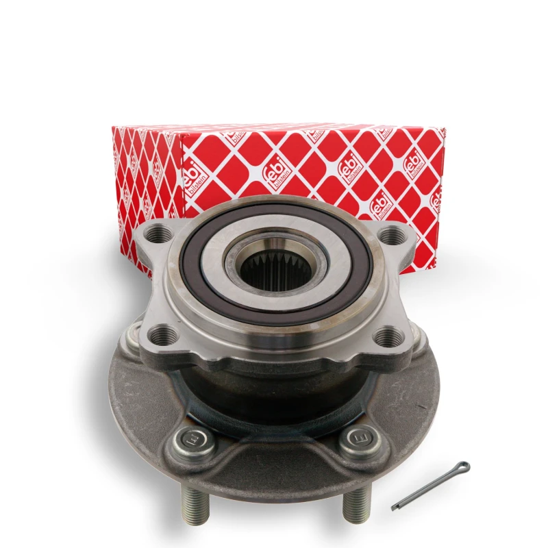 Image of FEBI BILSTEIN 31826 Wheel bearing kit Rear Axle Right, with wheel hub Wheel Bearing Kit (654)