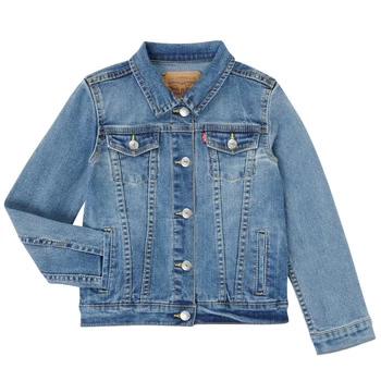 image of Levis 4E4388-M0K Girls Childrens Denim jacket in Blue - Sizes 16 years