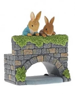 image of Peter Rabbit Over The Bridge Figurine