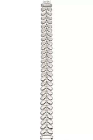 Image of Ladies Orla Kiely Silver Plated Leaf Bracelet With Extender B4791