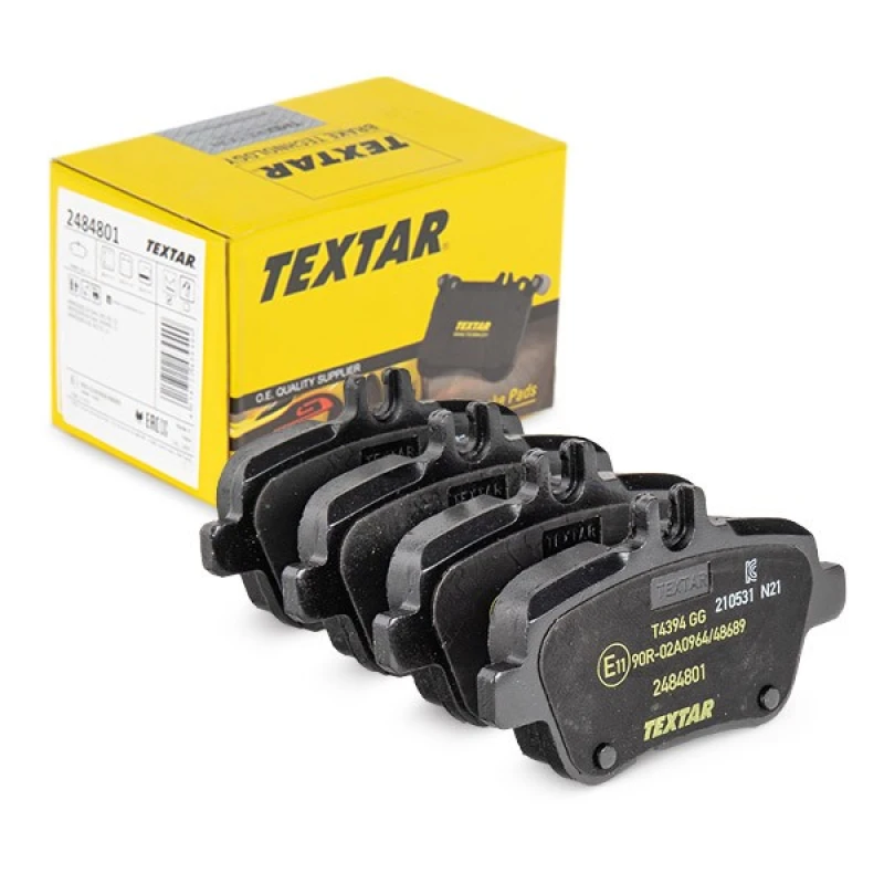 Image of TEXTAR 2484801 Brake pad set Q+ prepared for wear warning indicator, with accessories, with brake caliper screws Brake Pad Set,disc brake (402)