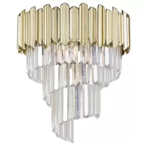 Zumaline Gladius Ceiling Light, Gold, 5x E14