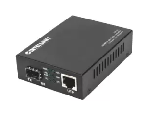 image of Intellinet 10GBase-T to 10GBase-R Media Converter, 1 x 10 GB SFP+...