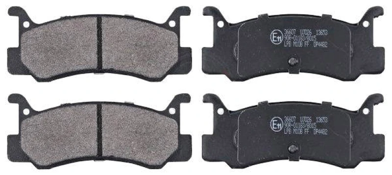 Image of A.B.S. 36607 Brake pad set without integrated wear sensor Brake Pad Set,disc brake (402)