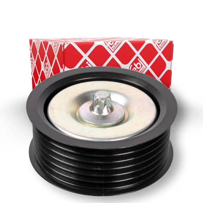 Image of FEBI BILSTEIN 30289 Idler Pulley with screw Plastic Deflection/Guide Pulley,v-ribbed belt (312)