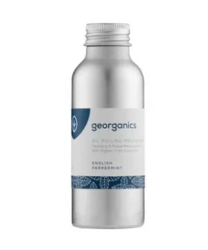 image of Georganics Oil Pulling English Peppermint Mouthwash 100ml