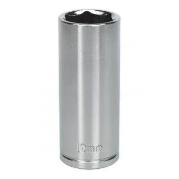 Image of Sealey S0597 WallDrive Socket 19mm Deep 3/8"Sq Drive