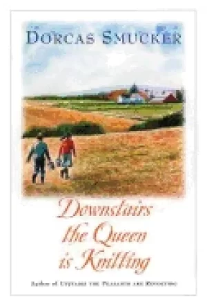 Image of downstairs the queen is knitting
