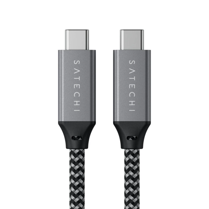 Image of Satechi Satechi ST-U4C25M USB cable USB4 Gen 3x2 0.25 m USB C Black, Grey ST-U4C25M