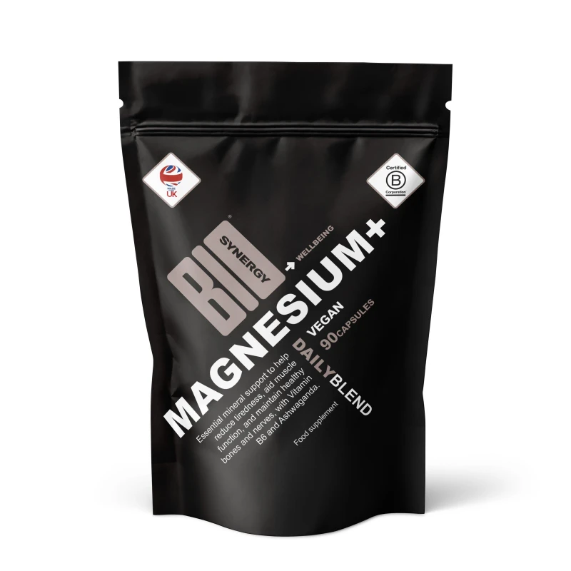 Image of Bio-Synergy Bio-Synergy Magnesium + with ashwagandha & B-vitam No Flavour unisex 90 capsule