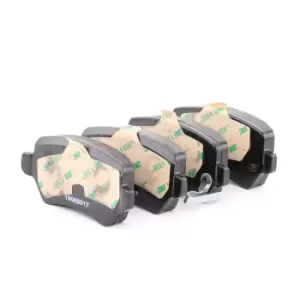 Image of DELPHI Brake pad set OPEL,PEUGEOT,KIA LP1717 583021PA30,1605086,1605122 1605233,1605625,1605967,1605995,93169143,93170602,93176118,93179164,93188727