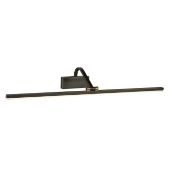 image of Searchlight Lighting - Searchlight Picture Lights - Integrated LED 1 Light Picture Wall Light Black Brushed Gold