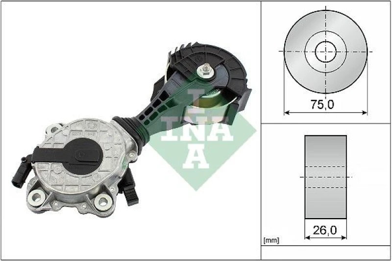 Image of Tensioner Lever, v-ribbed belt INA 534 0425 10