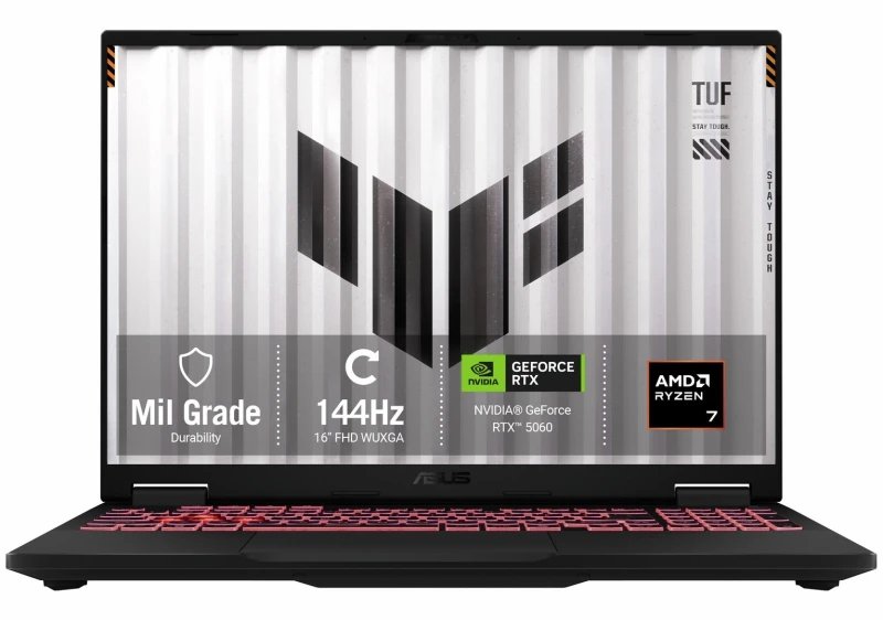 Image of ASUS TUF Asus TUF A16 16" R7 16GB 512GB RTX 5060 Gaming Laptop