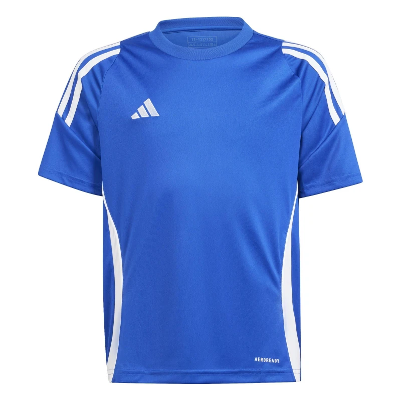 Image of adidas Youth Tiro 24 Training Jersey -blue, Blue, Size 9-10 Years Blue VV6FM Unisex 9-10 YEARS