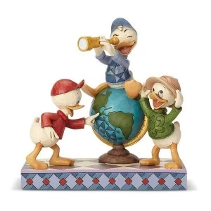 image of Navigating Nephews (Huey, Dewie and Louie) Disney Traditions Figurine