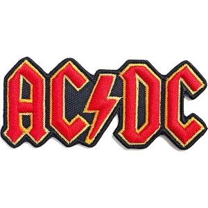 image of AC/DC - Cut Out 3D Logo Standard Patch