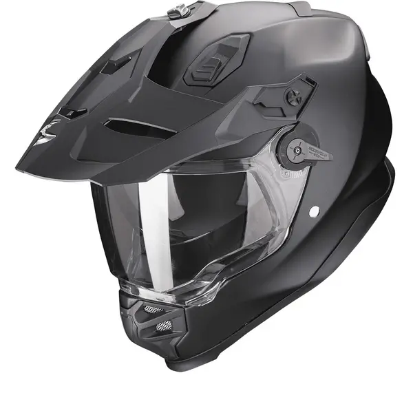 Image of Scorpion ADF-9000 Air Solid Matt Pearl Black Adventure Helmet L