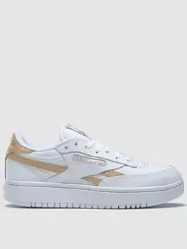 Image of Reebok Club C Double Reven, White, Size 4, Women