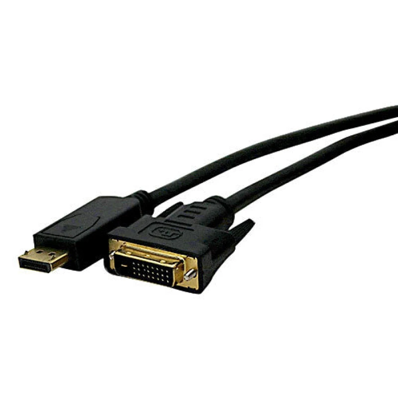 Image of Cablenet Cablenet 5m DisplayPort Male 1.2 - DVI-D Male 1080p Uni-D Black Cable 24-0212