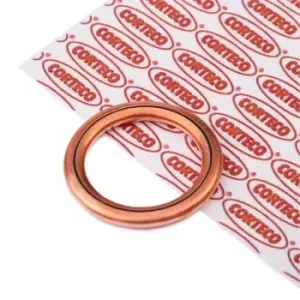 Image of CORTECO Oil Drain Plug Gasket 402129H Oil Drain Plug Seal,Drain Plug Gasket VW,AUDI,FORD,POLO (9N_),Polo Schragheck (6R1, 6C1)