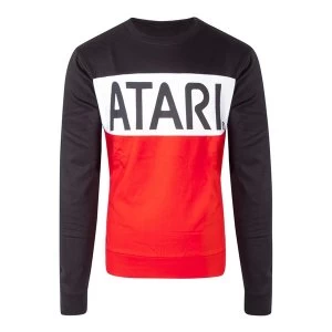 Image of Atari - Cut & Sew Mens Large Sweatshirt - Multi-Colour