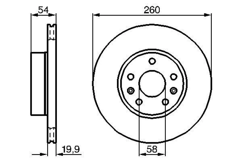 Image of Brake disc Bosch 0 986 478 218