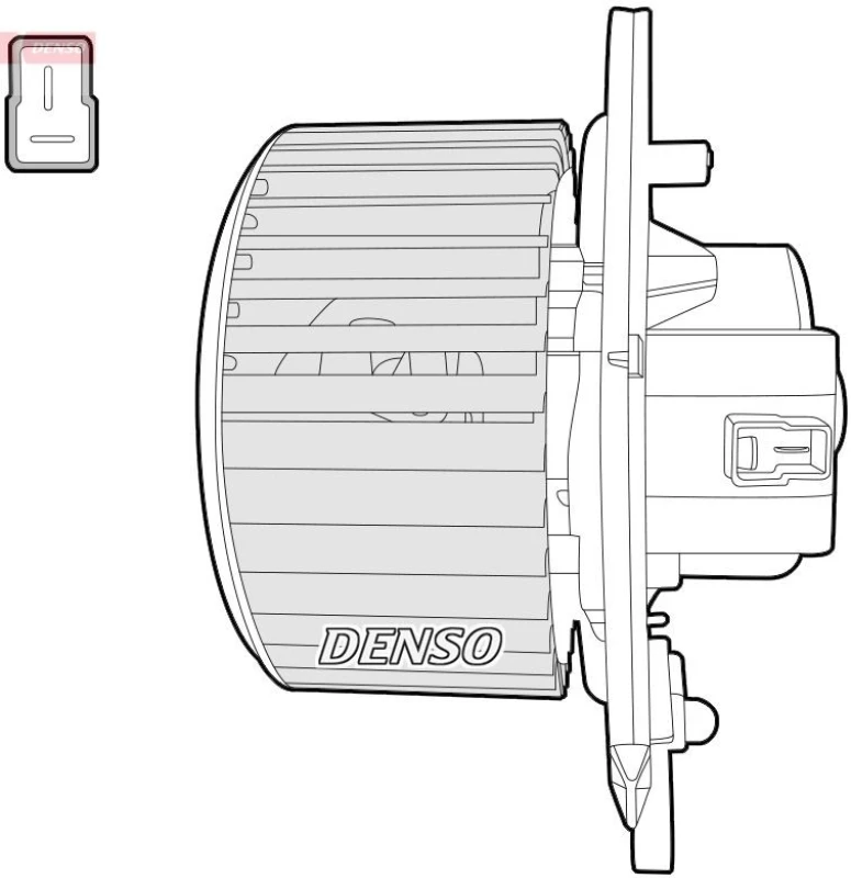 Image of DENSO Blower motor DENSO DEA12004