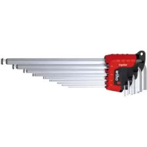 Image of Wiha Winkelschraubendreher lang 9tlg 1,5-10mm 6knt Kugelkopf Allen Allen key set 9 Piece